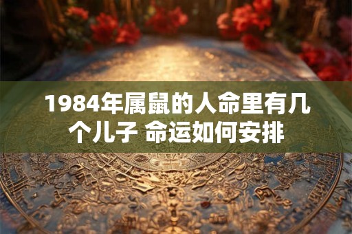 1984年属鼠的人命里有几个儿子 命运如何安排