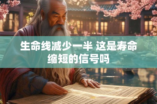 生命线减少一半 这是寿命缩短的信号吗