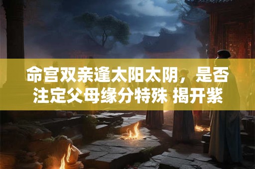 命宫双亲逢太阳太阴，是否注定父母缘分特殊 揭开紫微斗数的神秘面纱