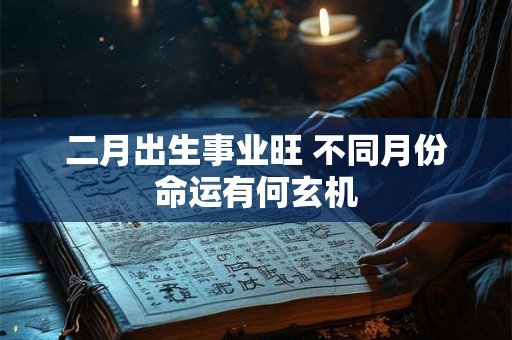 二月出生事业旺 不同月份命运有何玄机
