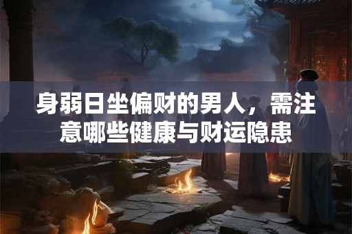 身弱日坐偏财的男人，需注意哪些健康与财运隐患