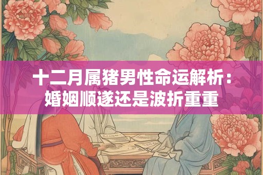 十二月属猪男性命运解析：婚姻顺遂还是波折重重