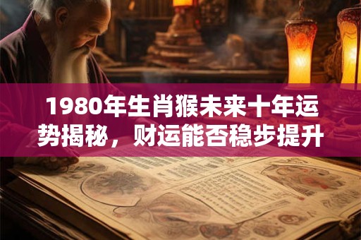 1980年生肖猴未来十年运势揭秘，财运能否稳步提升