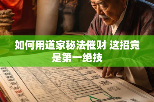 如何用道家秘法催财 这招竟是第一绝技