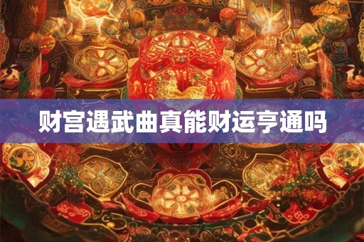 财宫遇武曲真能财运亨通吗