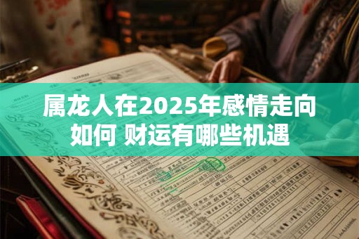 属龙人在2025年感情走向如何 财运有哪些机遇