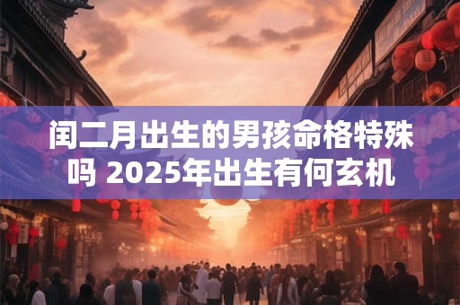 闰二月出生的男孩命格特殊吗 2025年出生有何玄机
