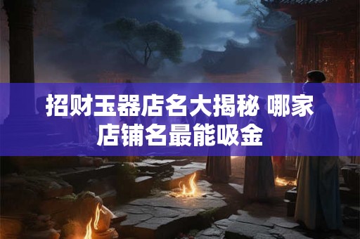 招财玉器店名大揭秘 哪家店铺名最能吸金