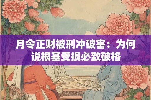 月令正财被刑冲破害：为何说根基受损必致破格