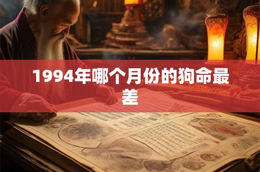 1994年哪个月份的狗命最差