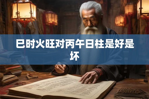 巳时火旺对丙午日柱是好是坏