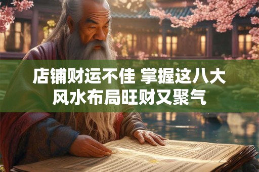 店铺财运不佳 掌握这八大风水布局旺财又聚气