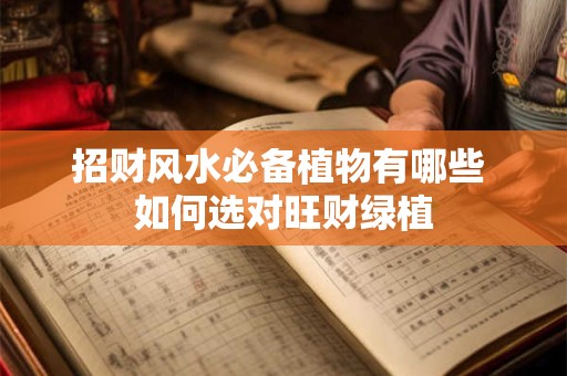 招财风水必备植物有哪些 如何选对旺财绿植