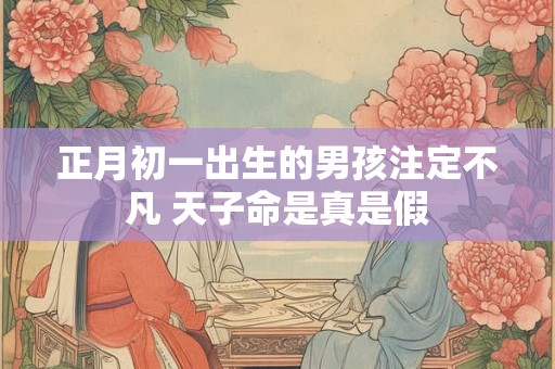 正月初一出生的男孩注定不凡 天子命是真是假