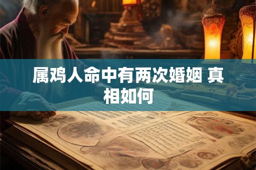 属鸡人命中有两次婚姻 真相如何