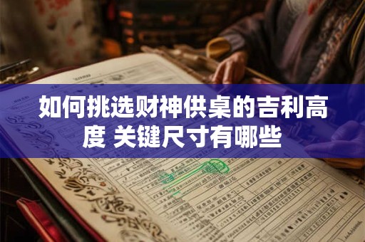 如何挑选财神供桌的吉利高度 关键尺寸有哪些