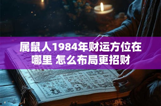 属鼠人1984年财运方位在哪里 怎么布局更招财