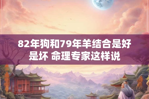 82年狗和79年羊结合是好是坏 命理专家这样说