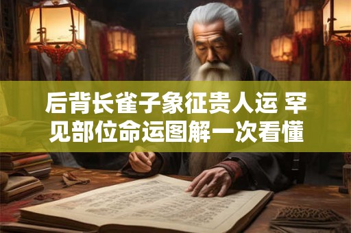 后背长雀子象征贵人运 罕见部位命运图解一次看懂