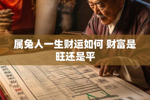 属兔人一生财运如何 财富是旺还是平