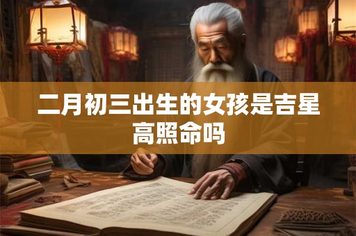 二月初三出生的女孩是吉星高照命吗