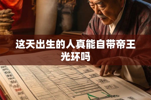 这天出生的人真能自带帝王光环吗