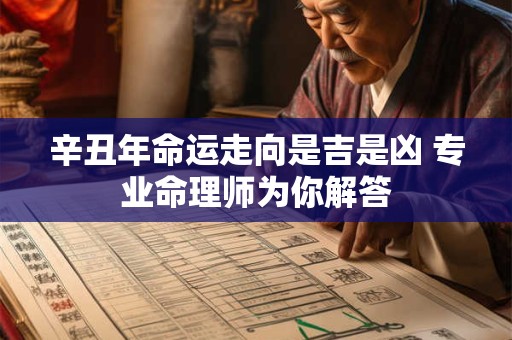 辛丑年命运走向是吉是凶 专业命理师为你解答