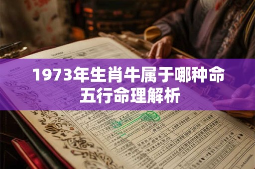 1973年生肖牛属于哪种命 五行命理解析