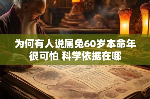 为何有人说属兔60岁本命年很可怕 科学依据在哪