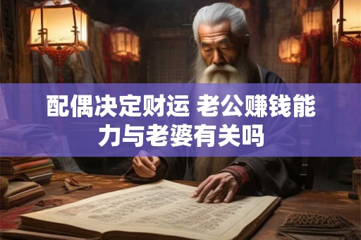 配偶决定财运 老公赚钱能力与老婆有关吗