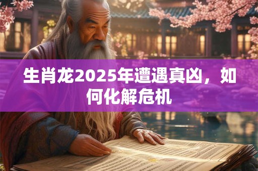 生肖龙2025年遭遇真凶，如何化解危机