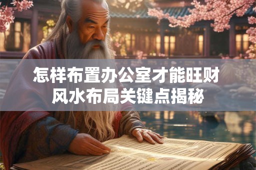 怎样布置办公室才能旺财 风水布局关键点揭秘