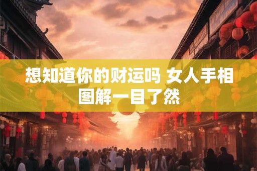 想知道你的财运吗 女人手相图解一目了然 想知道你的财运吗 女人手相图解一目了然