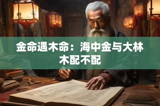 金命遇木命：海中金与大林木配不配