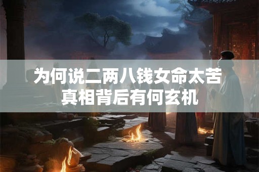 为何说二两八钱女命太苦 真相背后有何玄机