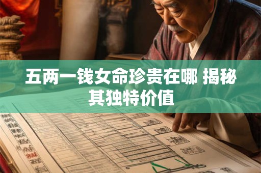 五两一钱女命珍贵在哪 揭秘其独特价值