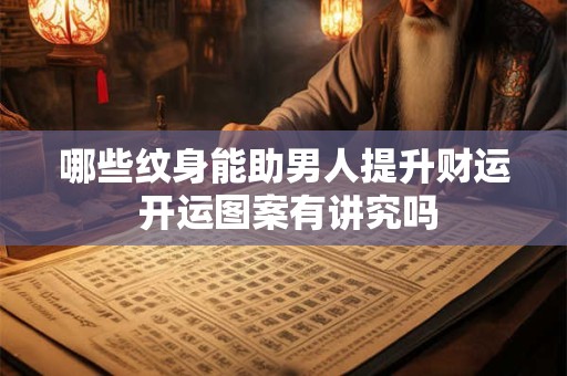 哪些纹身能助男人提升财运 开运图案有讲究吗