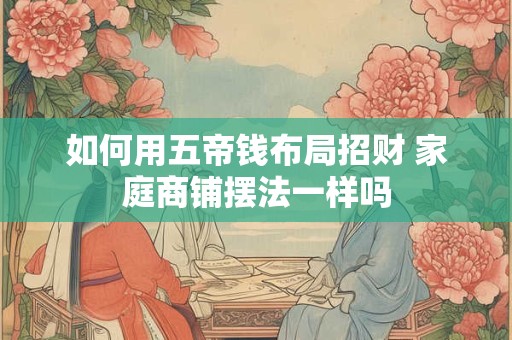 如何用五帝钱布局招财 家庭商铺摆法一样吗