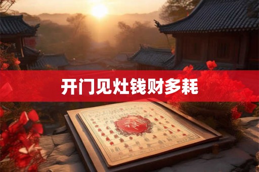 开门见灶钱财多耗
