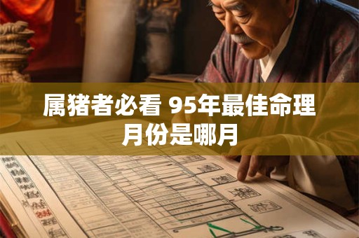 属猪者必看 95年最佳命理月份是哪月