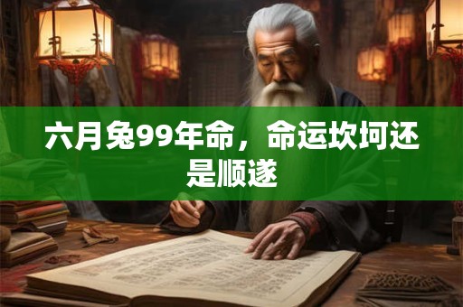 六月兔99年命，命运坎坷还是顺遂