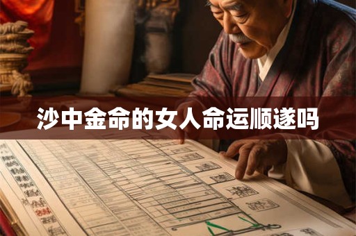 沙中金命的女人命运顺遂吗