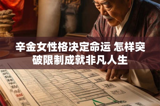 辛金女性格决定命运 怎样突破限制成就非凡人生