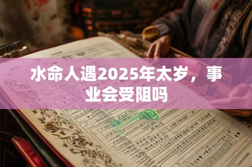 水命人遇2025年太岁，事业会受阻吗