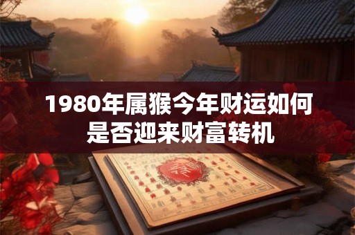 1980年属猴今年财运如何 是否迎来财富转机