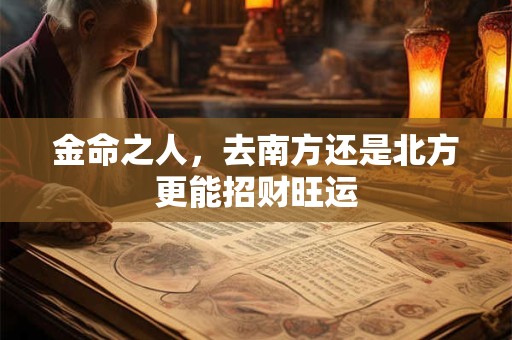金命之人，去南方还是北方更能招财旺运