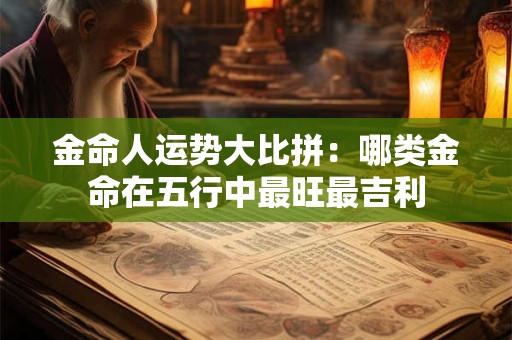 金命人运势大比拼：哪类金命在五行中最旺最吉利
