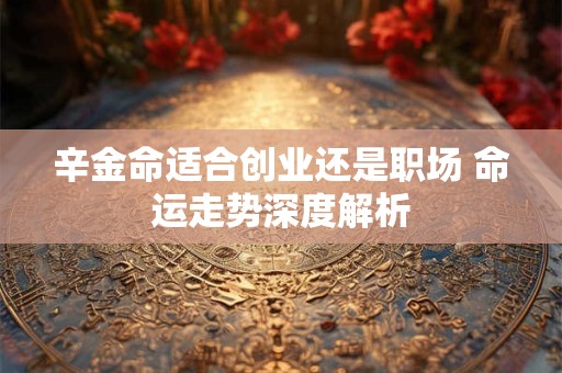 辛金命适合创业还是职场 命运走势深度解析