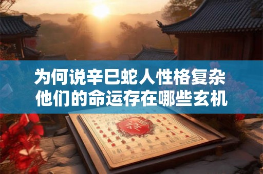 为何说辛巳蛇人性格复杂 他们的命运存在哪些玄机