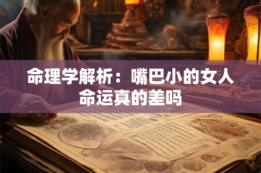 命理学解析：嘴巴小的女人命运真的差吗